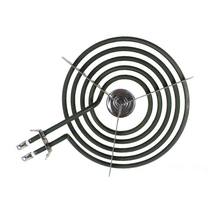 Élément chauffant tubulaire à serpentin électrique
