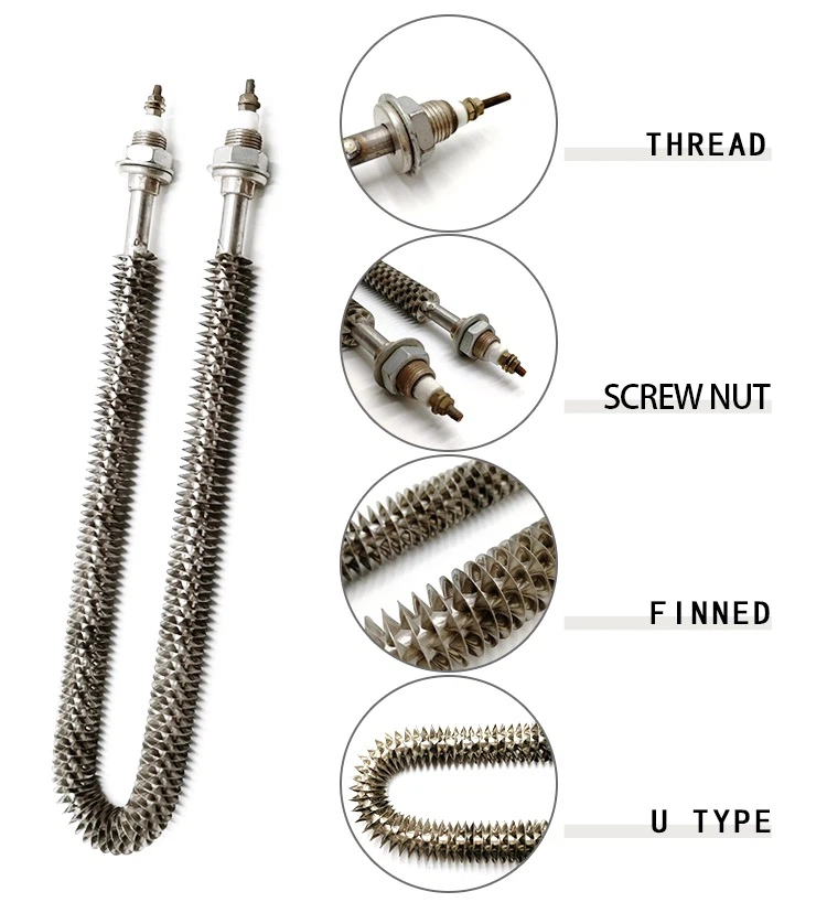 Structure of finned heater Structure of finned heater